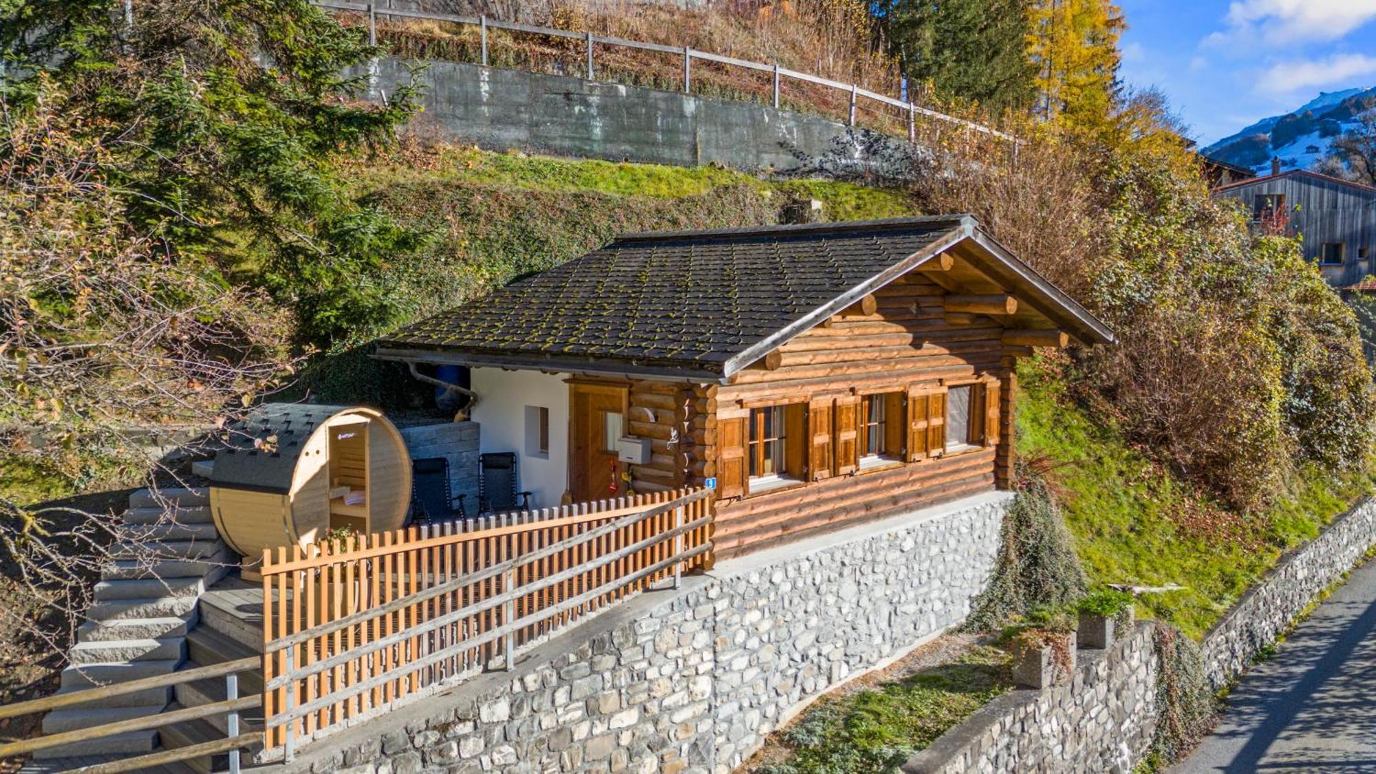 Appartement Gemuetliches Chalet Mit Privater Sauna Und Schoener Aussicht à Küblis Extérieur photo